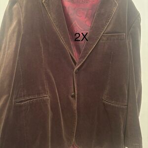 Brown Velvet Blazer